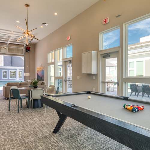 Large size ceiling fan in clubhouse at The View at Blue Ridge Commons in Roanoke, Virginia