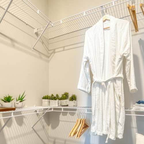 Walk-in closet at The View at Blue Ridge Commons in Roanoke, Virginia