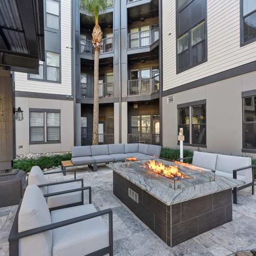 Outdoor firepit at Steelhouse in Orlando, Florida