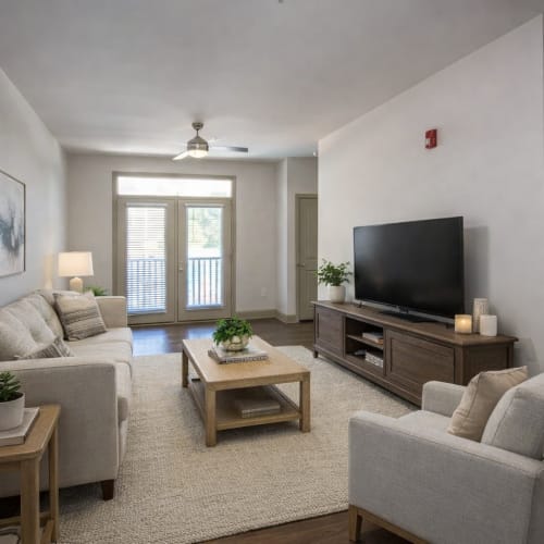 Spacious living room  811 East Downtown in Knoxville, Tennessee