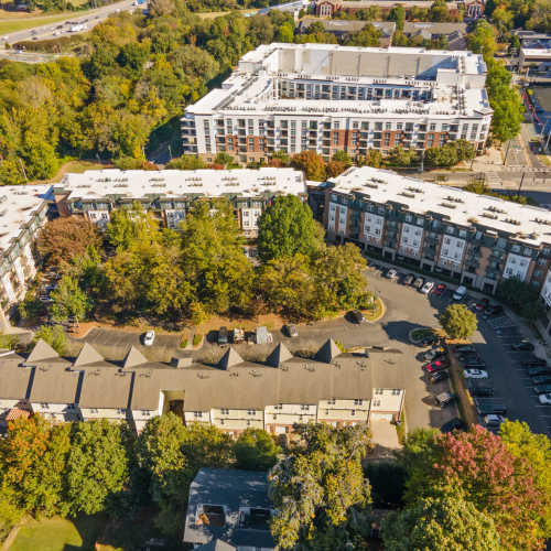 Top view of the community at Flatiron West Trade in Charlotte, North Carolina