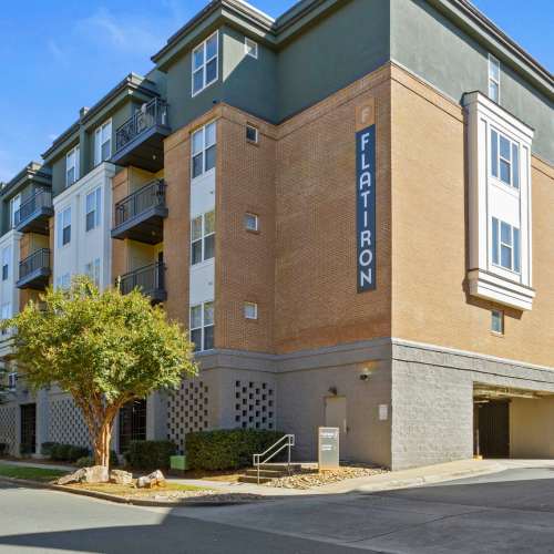 Building exterior at Flatiron West Trade in Charlotte, North Carolina