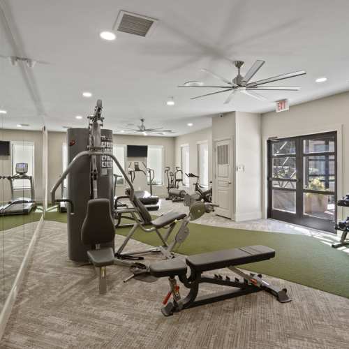 Fitness center at Flatiron West Trade in Charlotte, North Carolina