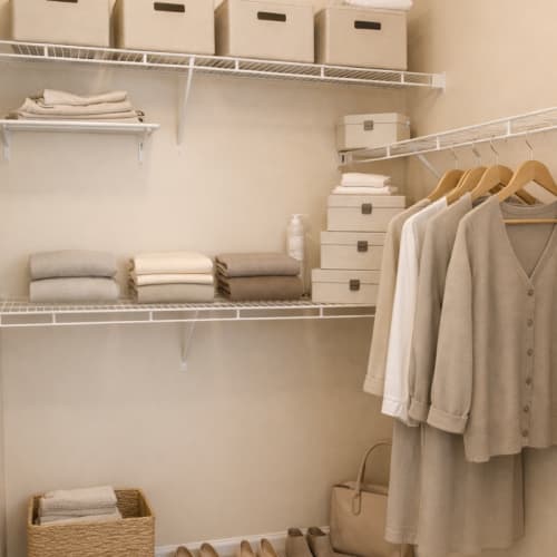 Oversized walk-in closet at Ballantyne Commons of Columbus in Columbus, Georgia
