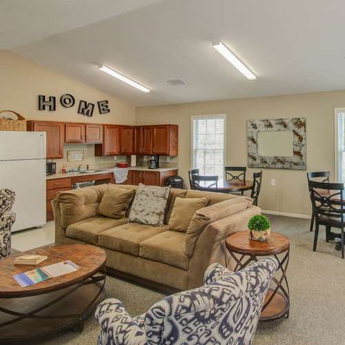 Clubhouse with premium interiors at Pennington Crossing in Johnson City,Tennessee