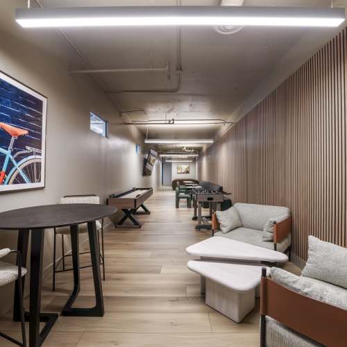 Meeting room at K Street Flats in Berkeley, California