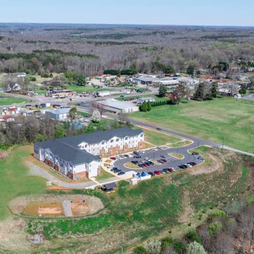Aerial view of the neighborhood near Landon Greene in Statesville,North Carolina