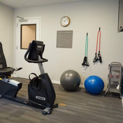 Fitness center at The Livingston in Columbus, Ohio