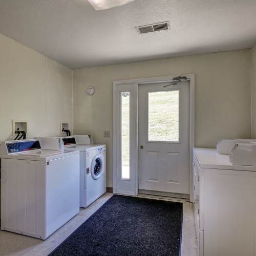 On-site laundry facility at Briarwood Place in Wintersville, Ohio