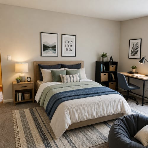 Guest furnished bedroom at Sabal Palms in Charleston, South Carolina
