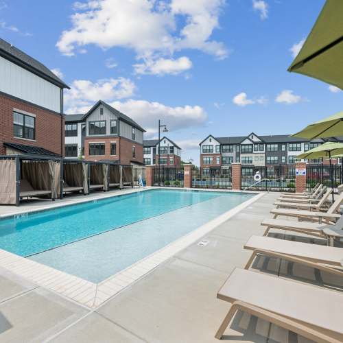 Swimming pool at Whitman Villas at Gateway Park in Greenfield, Indiana