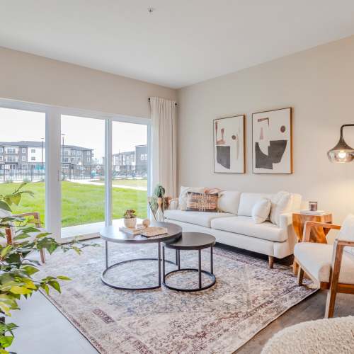 Living room at Buckstone Flats in Obetz, Ohio