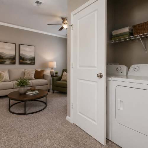 Laundry Room at Creekside at Greenlawn Apartment Homes in Columbia, South Carolina