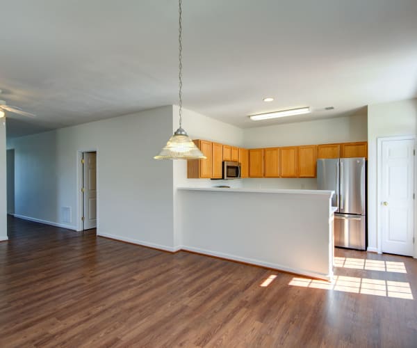 a welcoming living space at Masters Hill Infill Townhomes in Quantico, Virginia
