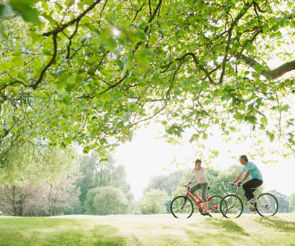 residents on a bike ride near  Gold Coast in Patuxent River, Maryland