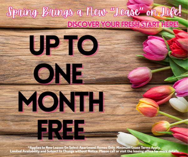 Oak Grove up to 1 Month FREE ON SELECT UNITS!! *Discount applies after first full months rent.