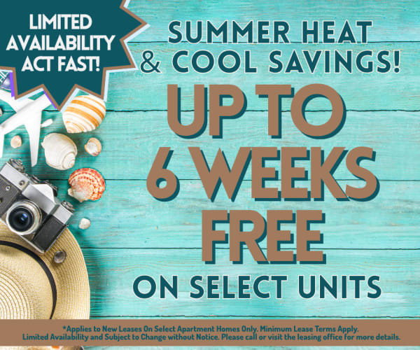 North Bend Living Up to 6 Weeks Free on select units. Terms and conditions apply.