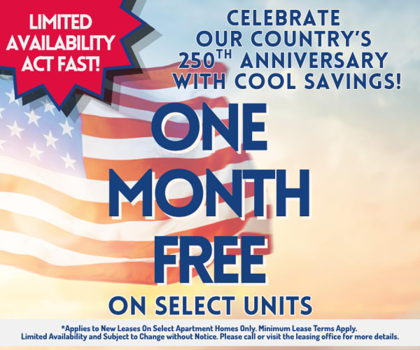 The Hamilton at Garden Valley One month Free on Select Units. Limited Availability  **Discount applies after first full months rent.