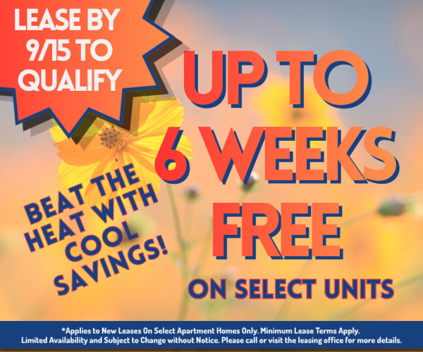 North Bend Living Up to 6 Weeks Free on select units. Terms and conditions apply.