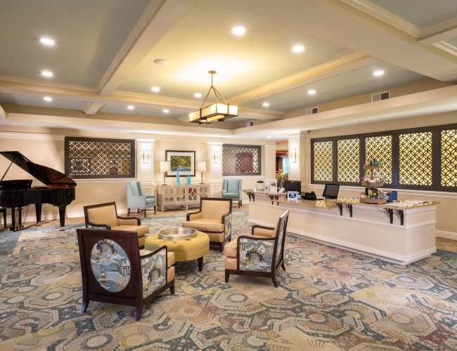 Indoor common area at Harmony at Laurel in Laurel, Maryland