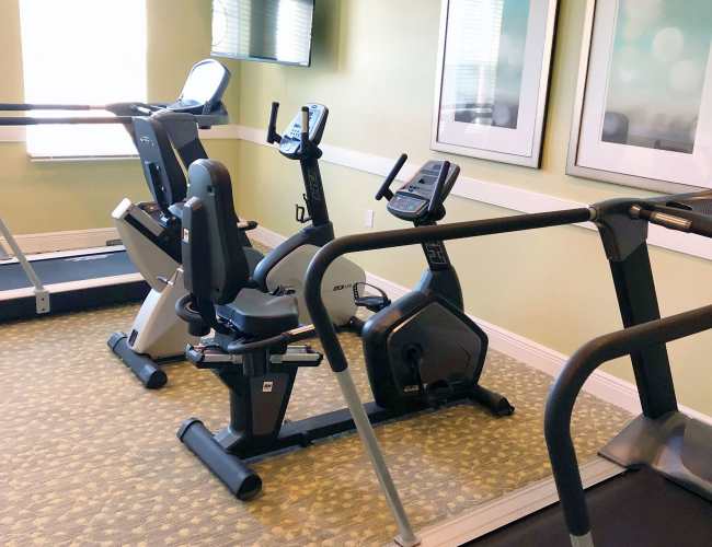 Fitness center at Magnolia Place in New Port Richey, Florida