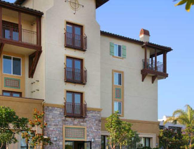 Exterior view of the community at Royale Apartments in Westminster, California
