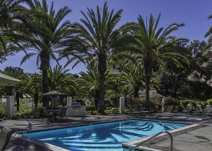 Swimming pool at Sunset View Apartments in Oceanside