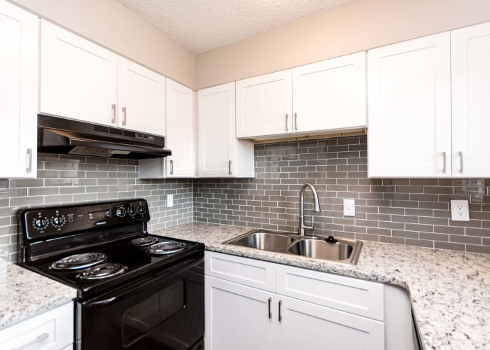 Model kitchen at Lexington Park Apartments in Smyrna, Georgia