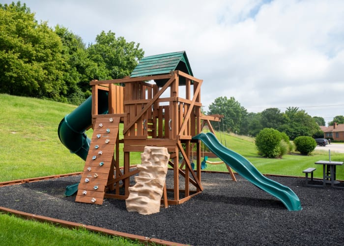 A playground for children at Brookside Park Apartments in Florence, Kentucky