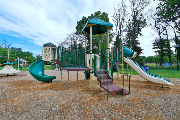 Unique playground at Gwynnbrook Townhomes in Baltimore, Maryland