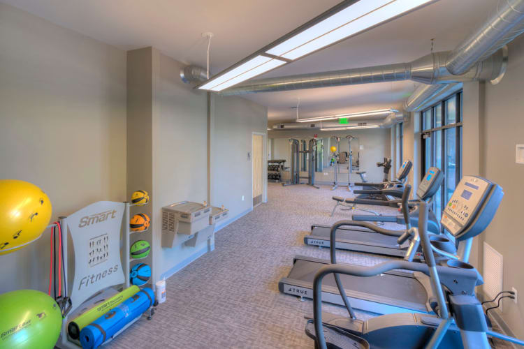 state-of-the-art fitness facility at The Marquette in Milford, Michigan.