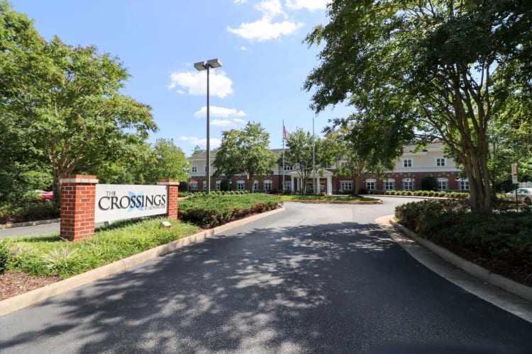 Community entrance at The Crossings at Ironbridge in Chester, Virginia
