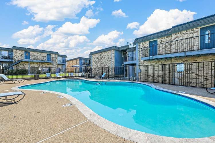 Swimming pool at Finley Square in Irving. TX