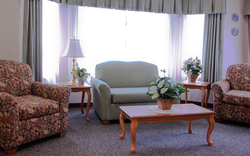 Lounge seating at Regency Olympia Rehabilitation and Nursing Center in Olympia, Washington