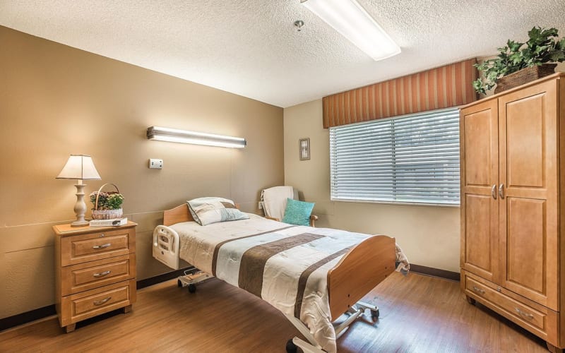 Hospice care room at Regency Hermiston Nursing and Rehabilitation Center in Hermiston, Oregon