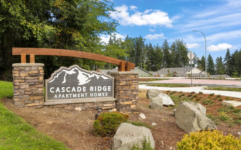 A walkway at Cascade Ridge in Silverdale, Washington
