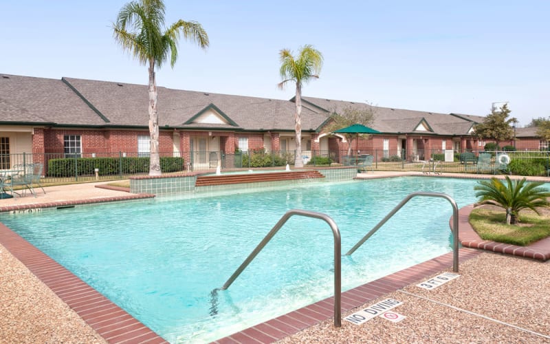 Outdoor pool at Village on the Park Steeplechase in Houston, Texas