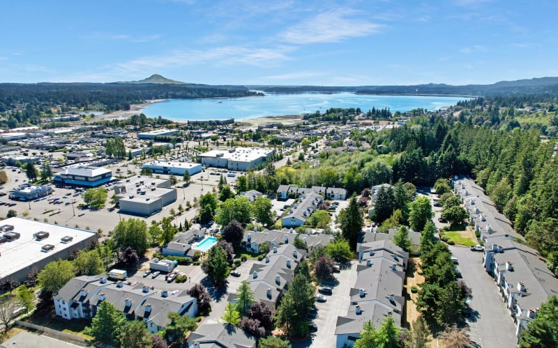 Aerial View of Property Wellington Apartment Homes in Silverdale, Washington
