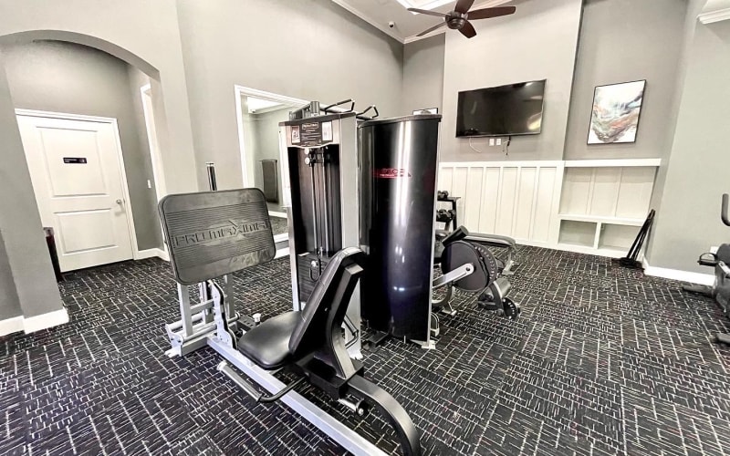 Apartments with a gym at The Abbey at Energy Corridor in Houston, Texas