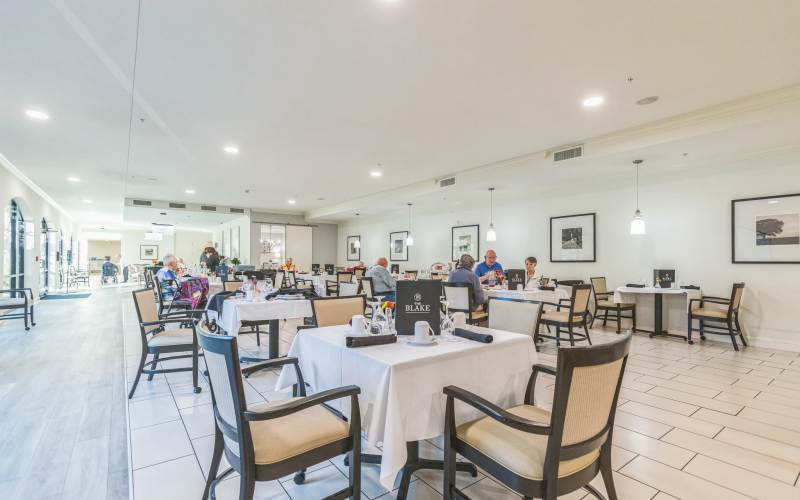 Dining room at The Blake at Flowood community