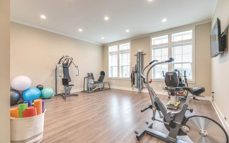 Fitness center at The Barclay at Clemson in Clemson, South Carolina