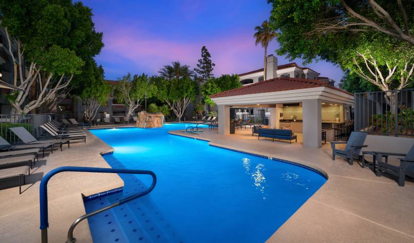 View of the pool at San Marin at the Civic Center