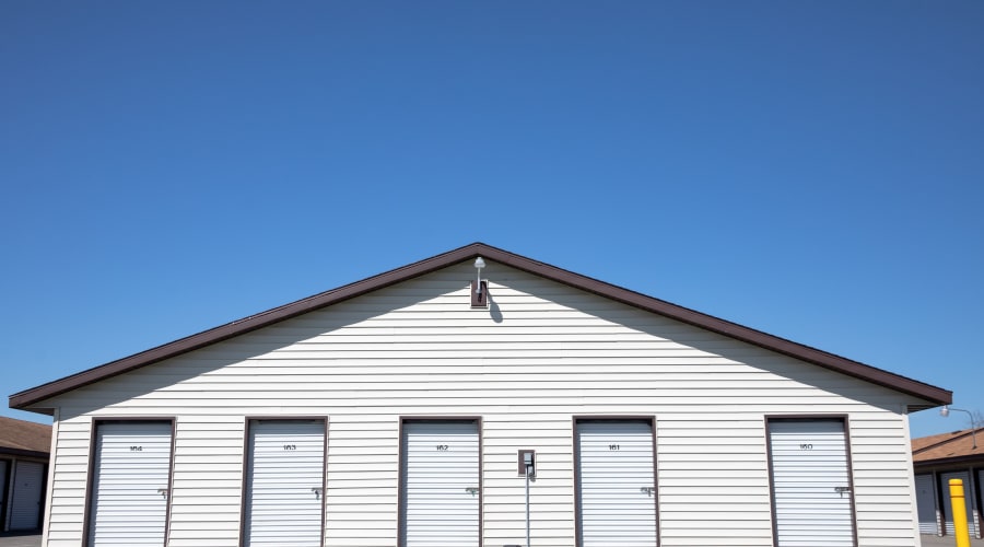 Exterior of outdoor units at KO Storage of Portage - North in Portage, Wisconsin