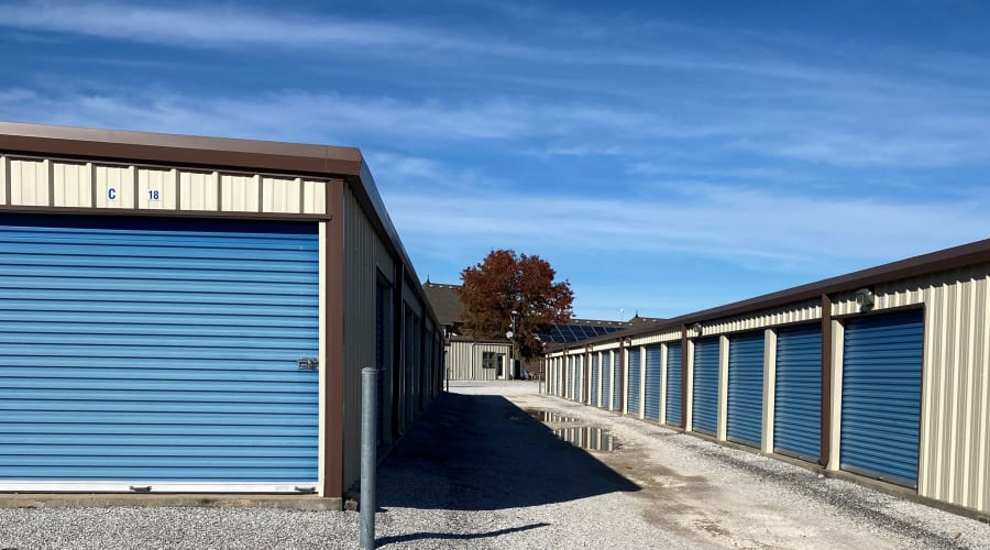 Exterior of outdoor units at KO Storage in Billings, Missouri