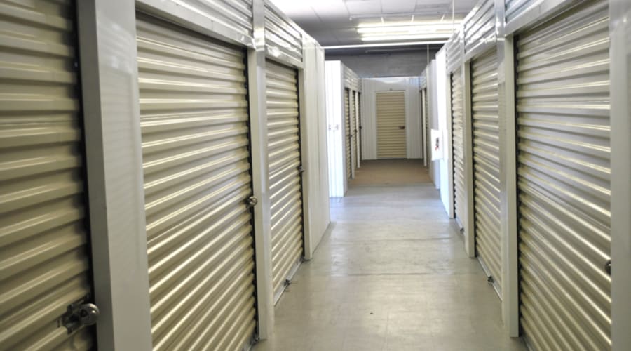 Temperature-controlled interior units at KO Storage in Keystone Heights, Florida