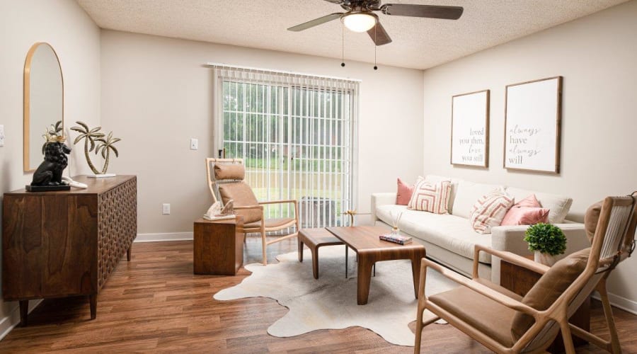 One bedroom apartment at Southwind Apartments in Richland, Mississippi