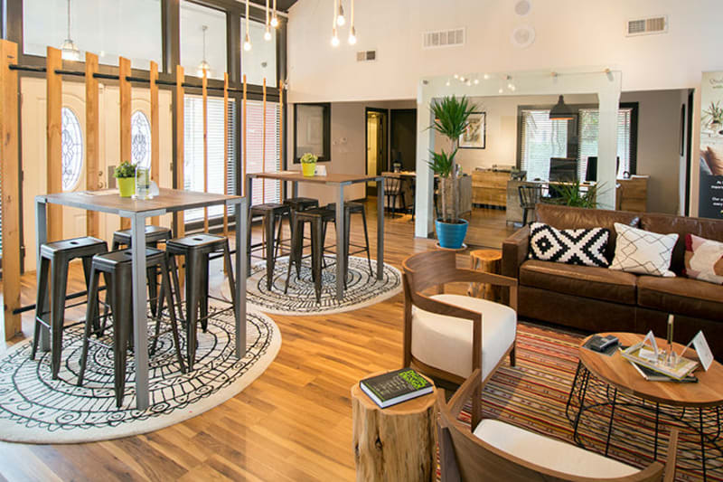 Spacious resident lounge at The Franklin in Marietta, Georgia