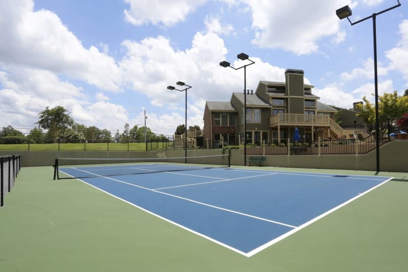 Onsite tennis courts at The Everette at East Cobb in Marietta, Georgia