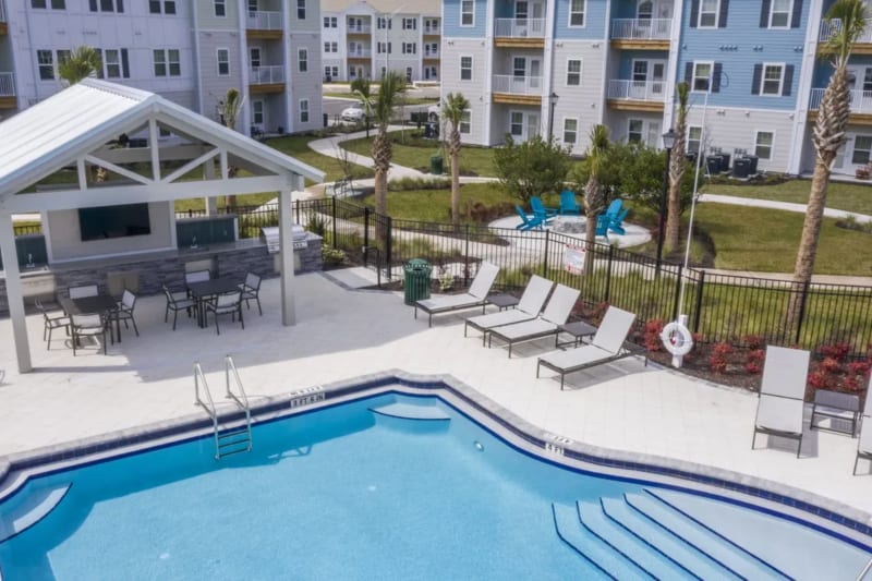 Resort-style pool of Argyle at Oakleaf Town Center in Jacksonville, Florida
