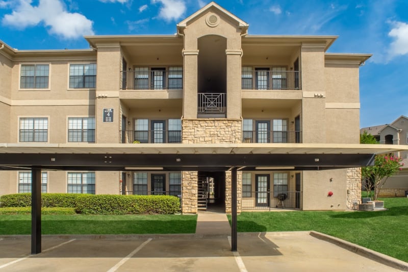 Covered parking at The Aidan in Lewisville, Texas